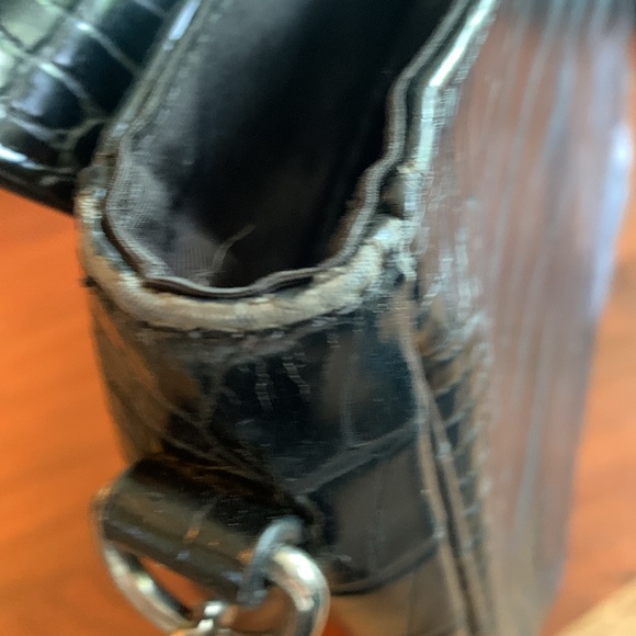 Zara Croc Embossed Shoulder Bag - Picture 11 of 14